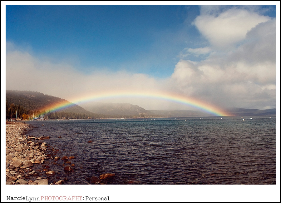 Rainbow Over Lake Tahoe